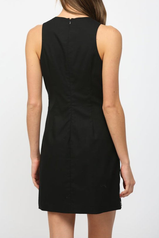 Jayden Embroidered Linen Fitted Dress - MTT Collective
