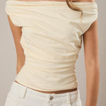 Jessica Off The Shoulder Ruched Top - MTT Collective