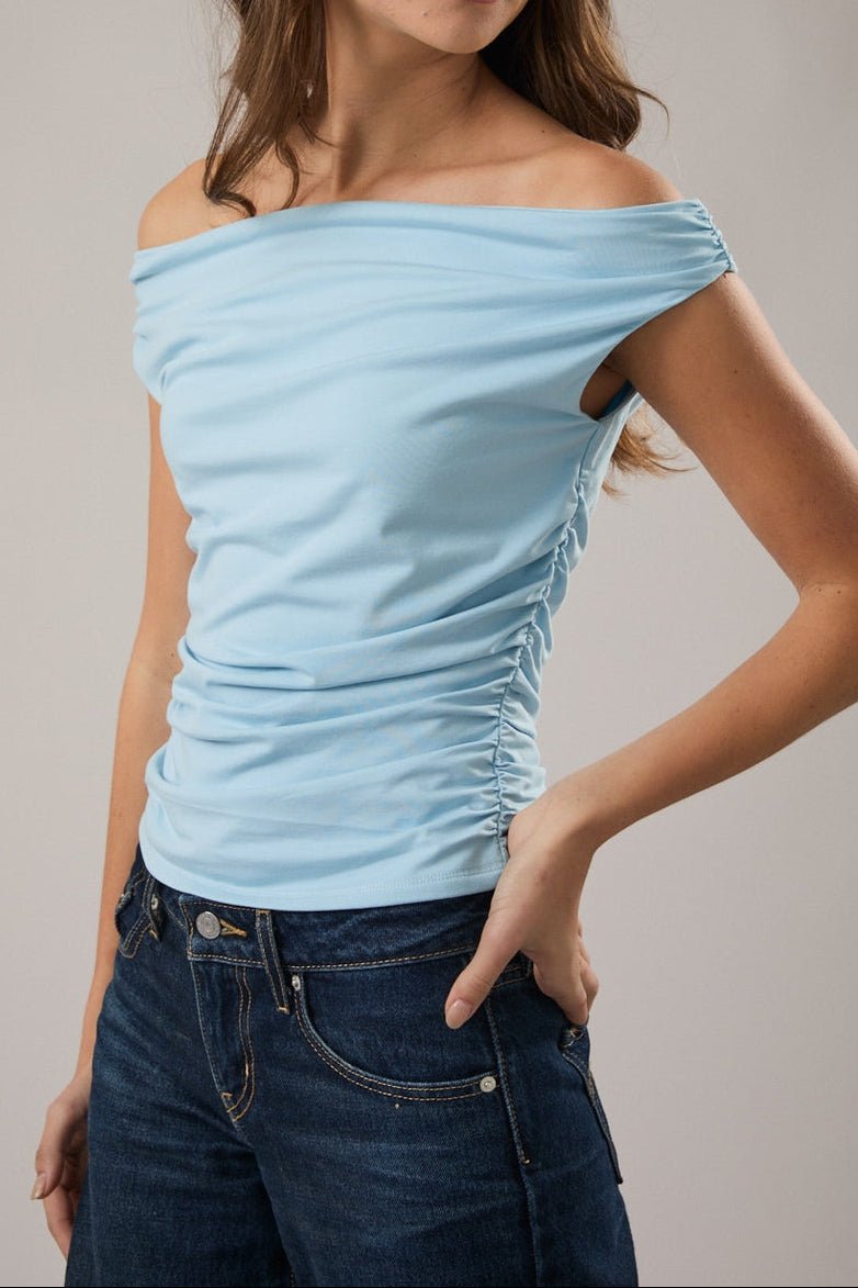 Jessica Off The Shoulder Ruched Top - MTT Collective