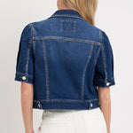 Jessie Puff Short Sleeve Crop Denim Jacket - MTT Collective
