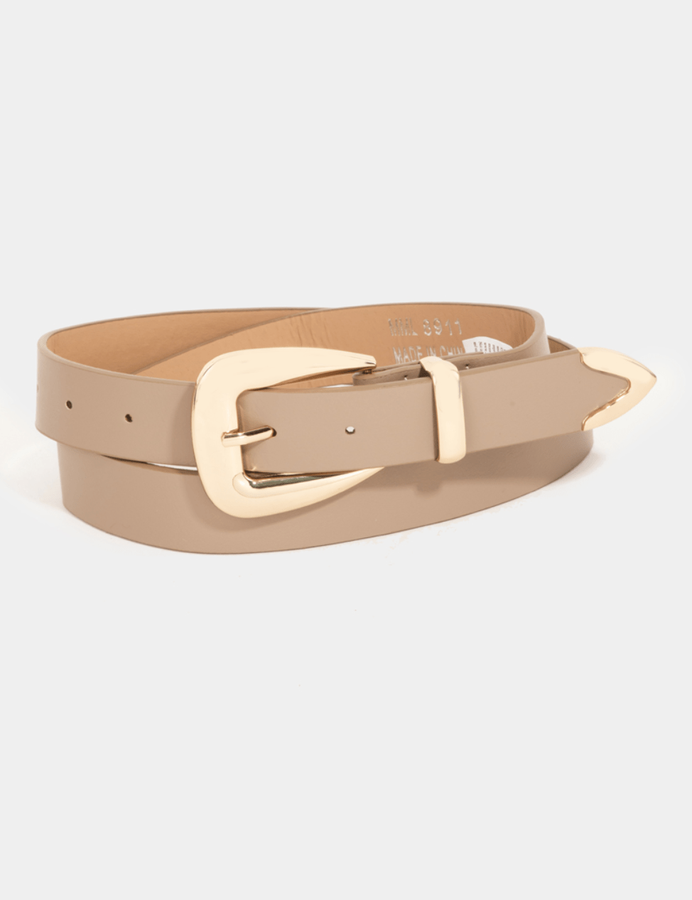 Jocelyn Smooth Vegan Leather Belt - MTT Collective