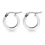 Josie Flat Oval Tube Hoop Earrings - MTT Collective