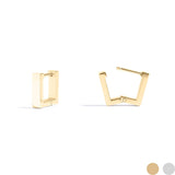 Judith Square Huggie Earrings - MTT Collective
