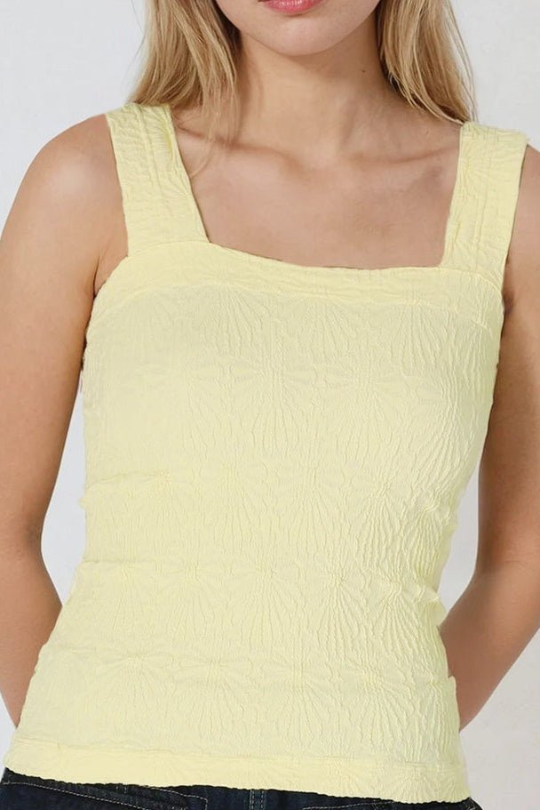 Julie Lace Textured Square Top - MTT Collective