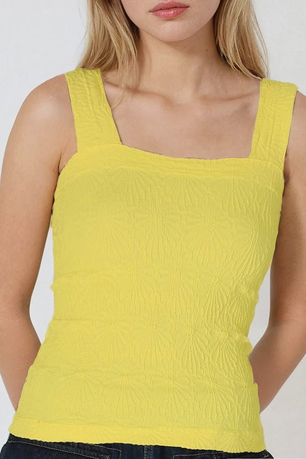 Julie Lace Textured Square Top - MTT Collective