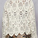 Juliet V - Neck Knit Crochet Cardigan - MTT Collective