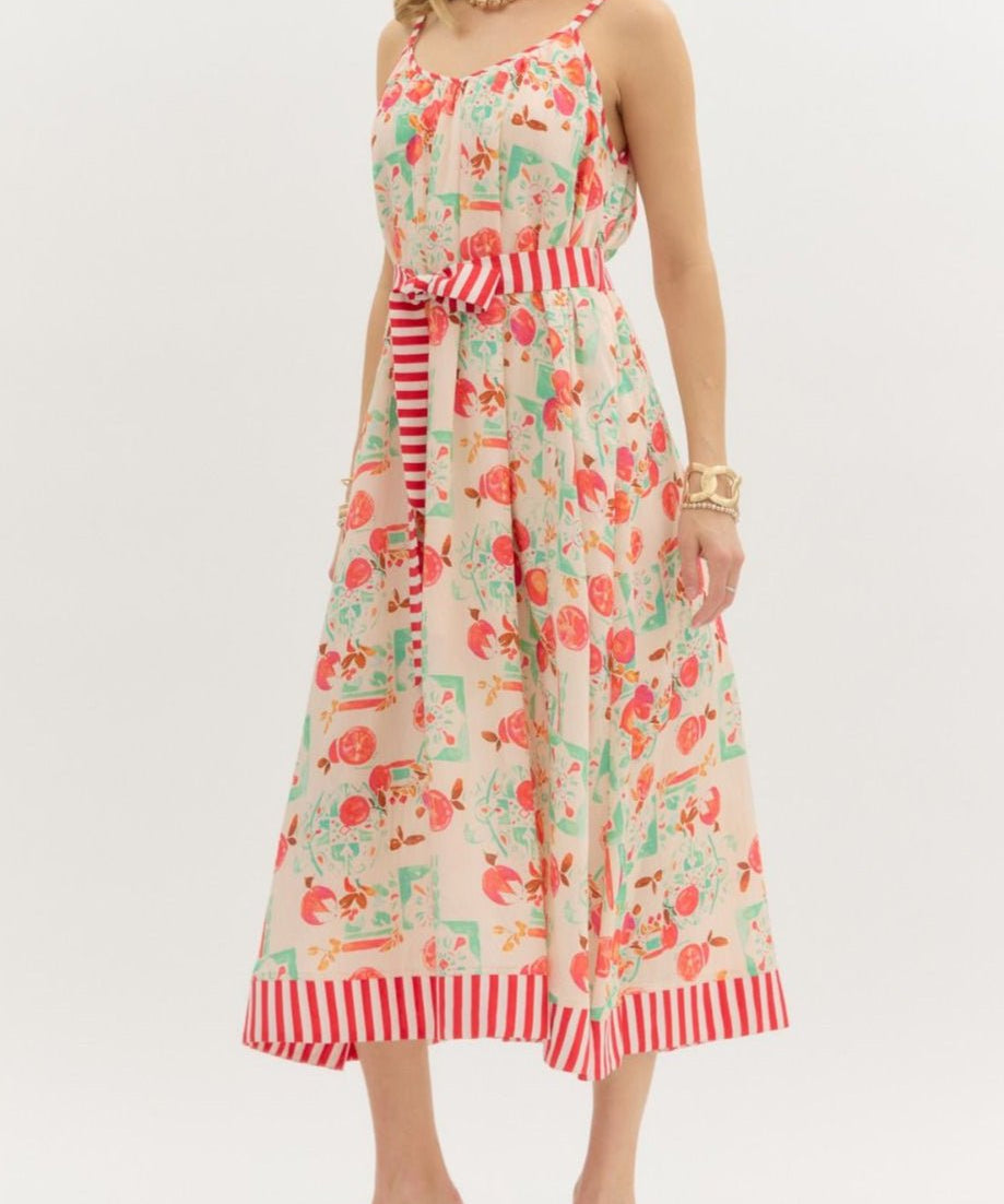 Juliette Floral Midi Sundress - MTT Collective