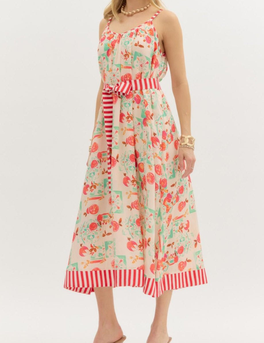 Juliette Floral Midi Sundress - MTT Collective