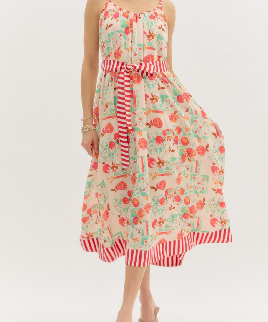 Juliette Floral Midi Sundress - MTT Collective