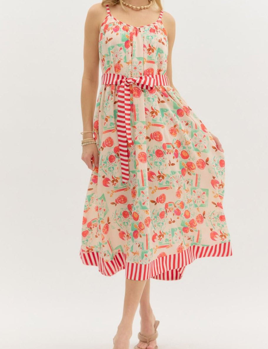 Juliette Floral Midi Sundress - MTT Collective
