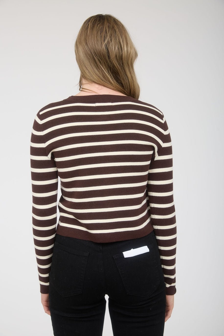 Juliette Striped Button Cardigan - MTT Collective