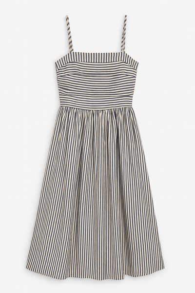 striped fitted midi dress ZESICA Women's 2025 Summer Bodycon Midi Dress Striped Short Sleeve Ribbed  Knit Slim Fit Side Slit Vacation Long Dresses,Apricot,Small at Amazon  Women's Clothing store