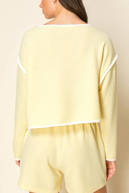 Katelyn Cloudy Knit Crop Top - MTT Collective