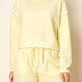 Katelyn Cloudy Knit Crop Top - MTT Collective