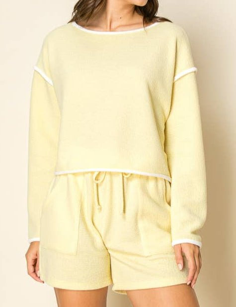 Katelyn Cloudy Knit Crop Top - MTT Collective