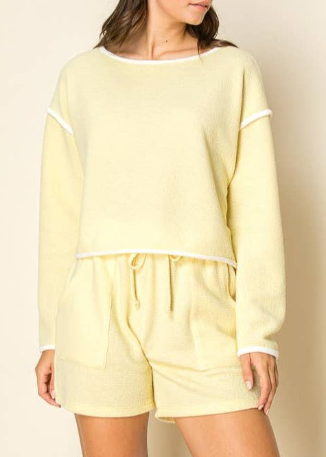 Katelyn Cloudy Knit Crop Top - MTT Collective