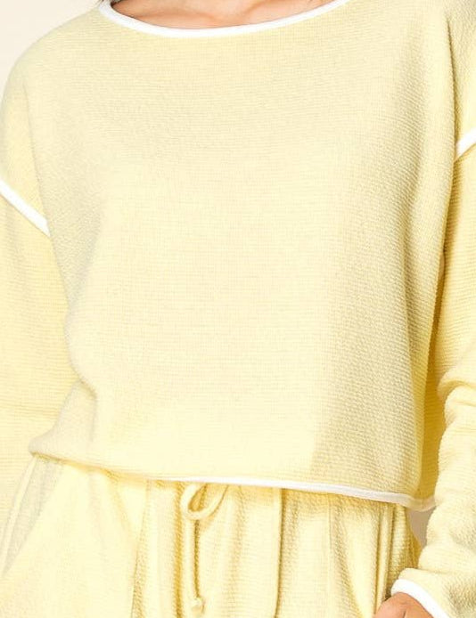 Katelyn Cloudy Knit Crop Top - MTT Collective