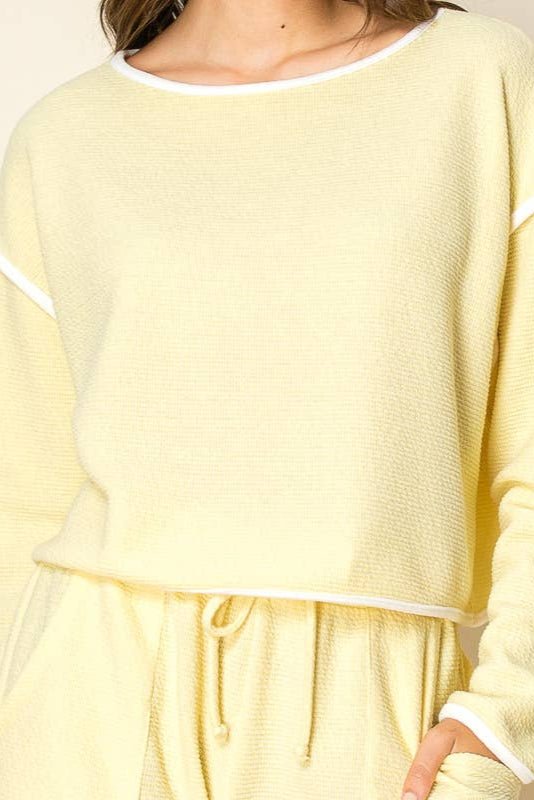 Katelyn Cloudy Knit Crop Top - MTT Collective