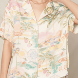 Kathleen Beachy Print Short Sleeve Top - MTT Collective