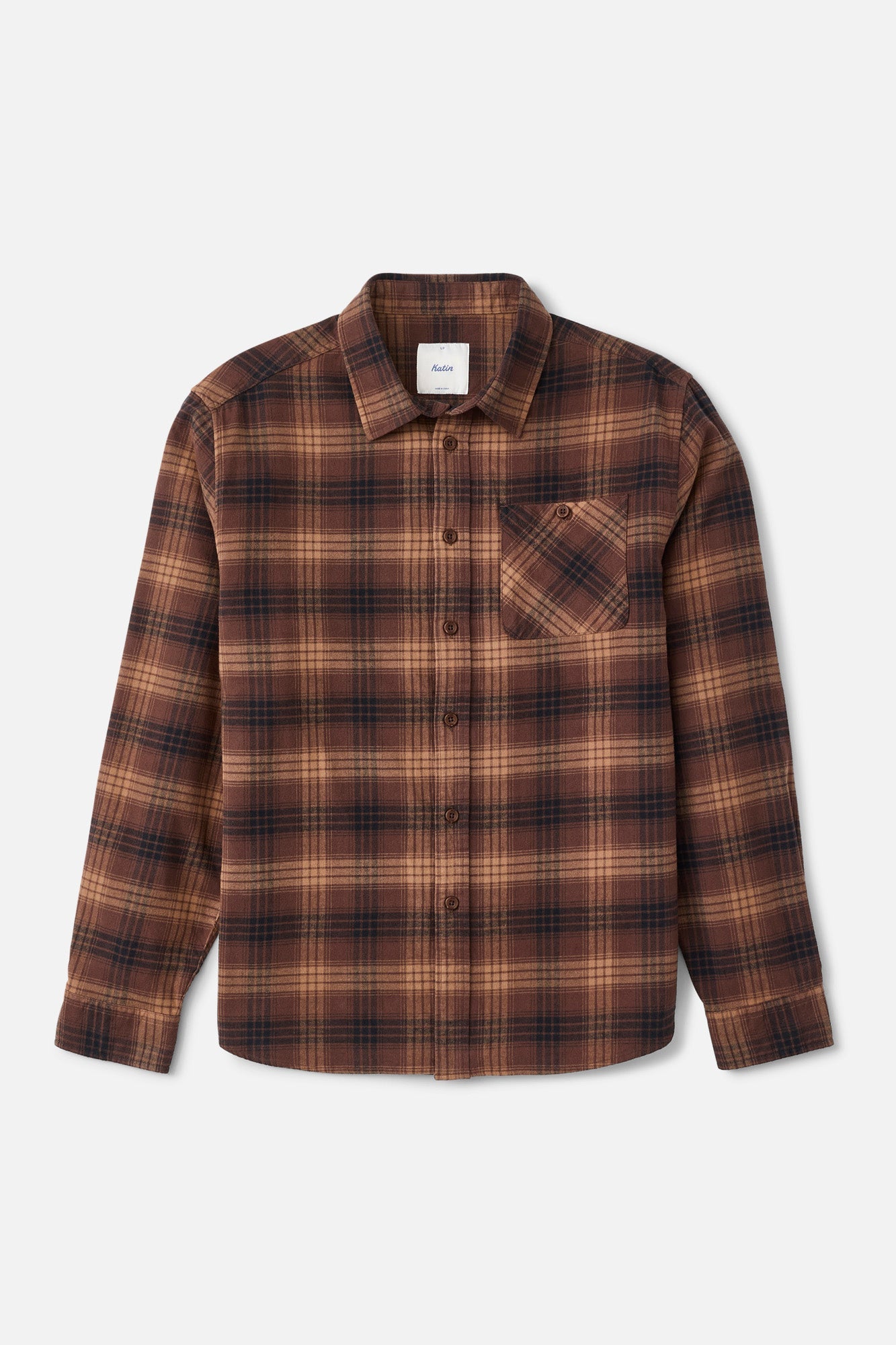 Katin Derek Flannel French Roast - front
