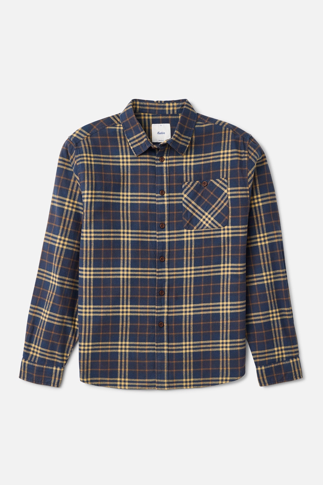Katin Derek Flannel Washed Blue - front