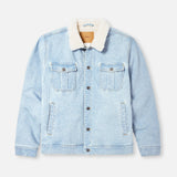 Katin Harris Denim Jacket in Light Indigo, flat lay front