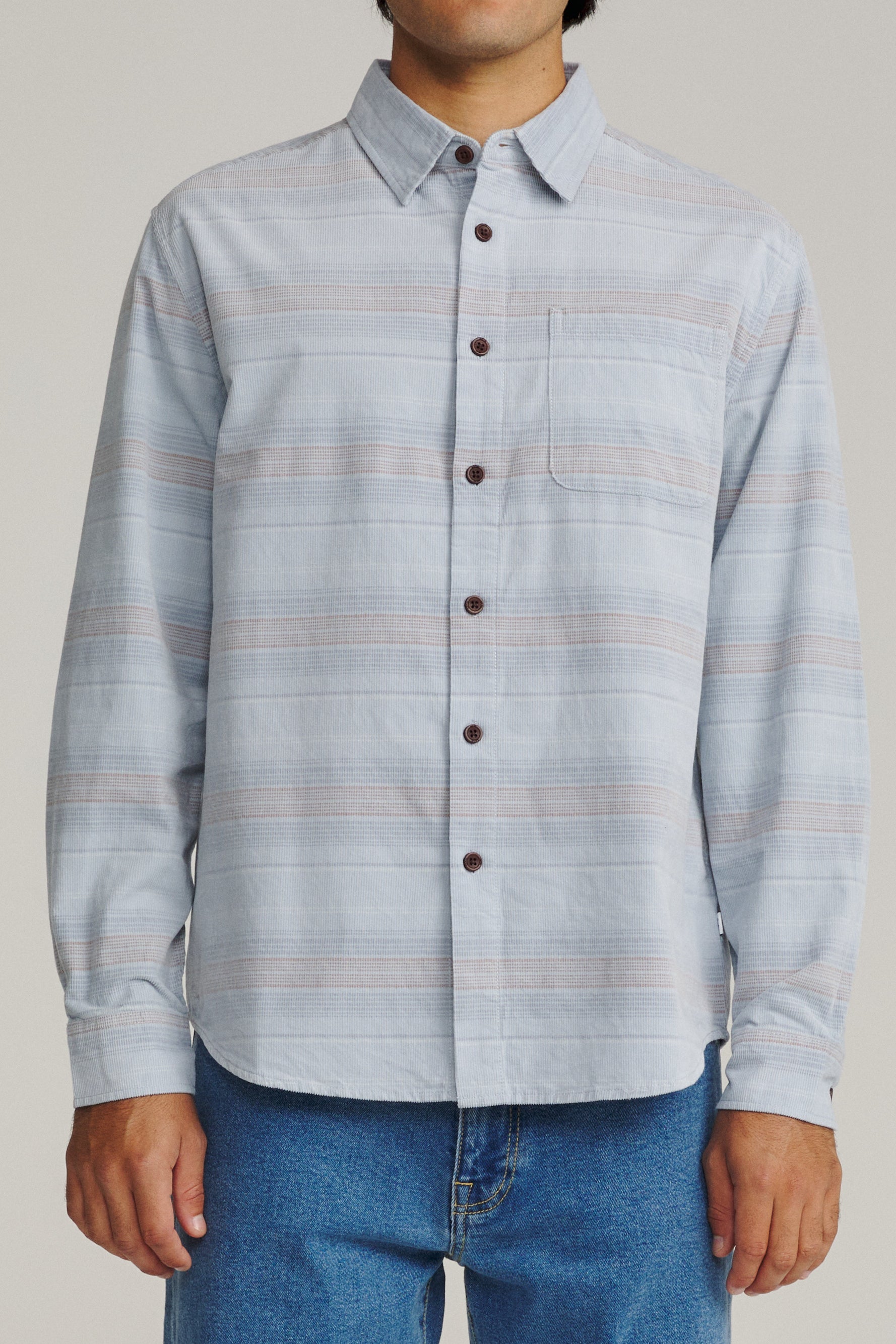 Katin Stevie Shirt Light Blue - on model front