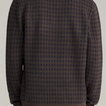 Katin Check Sweater Gray Navy - on model back