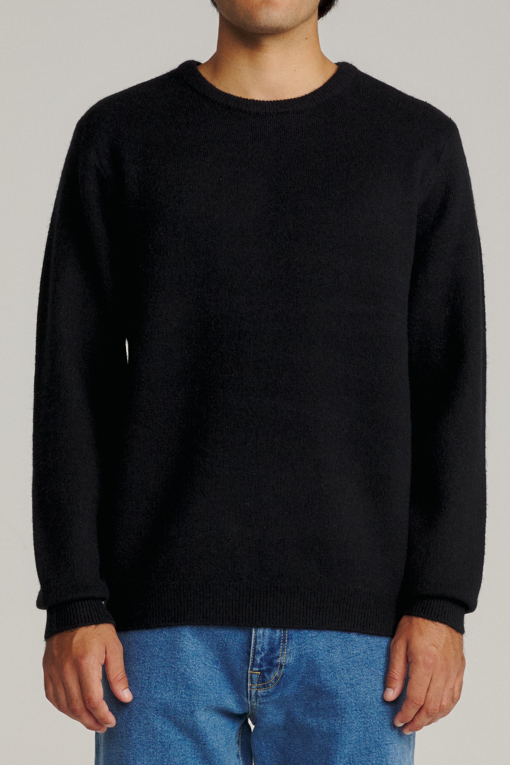 Katin Rivers Sweater Black - on model front