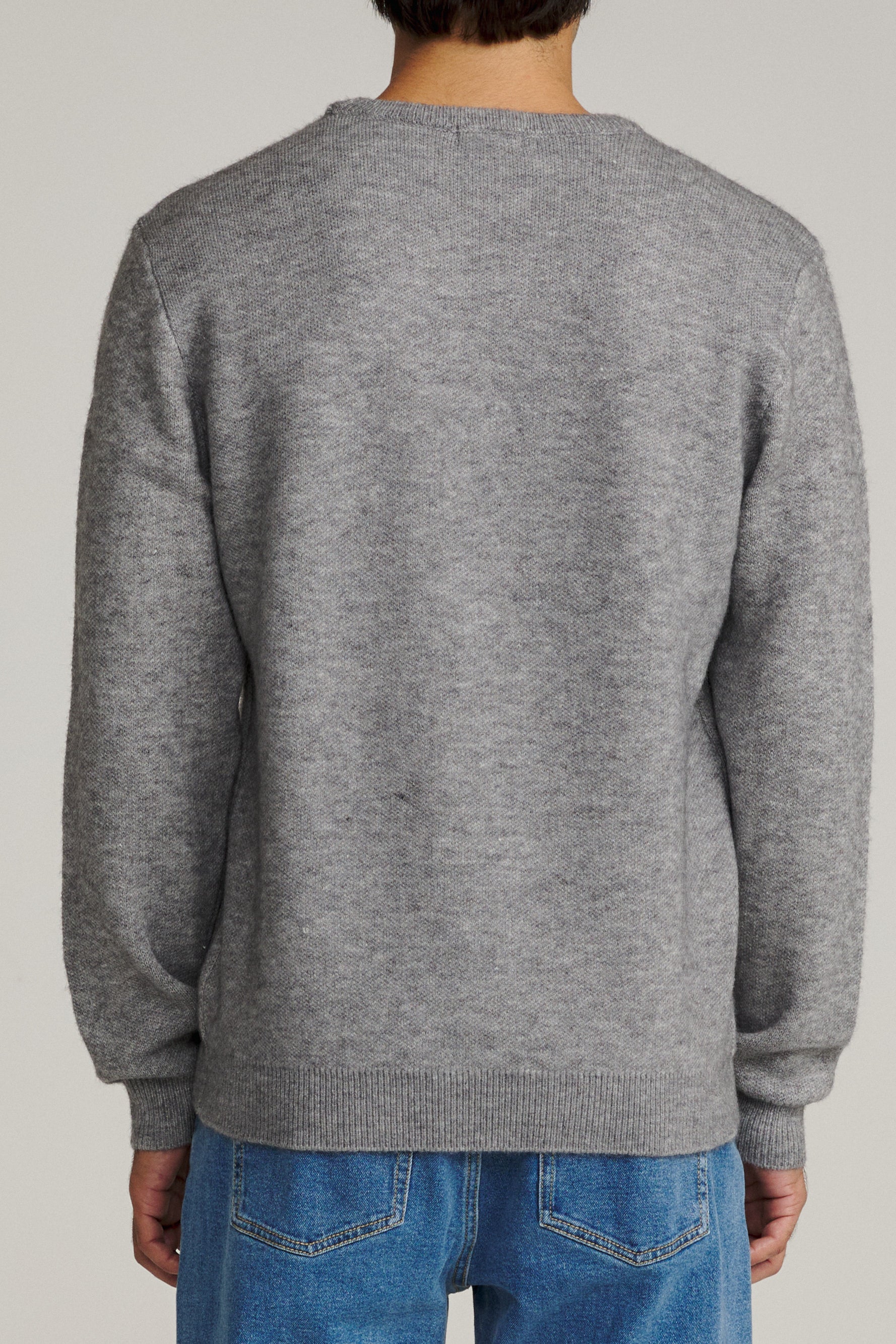 Katin Rivers Sweater Heather Gray - on model back