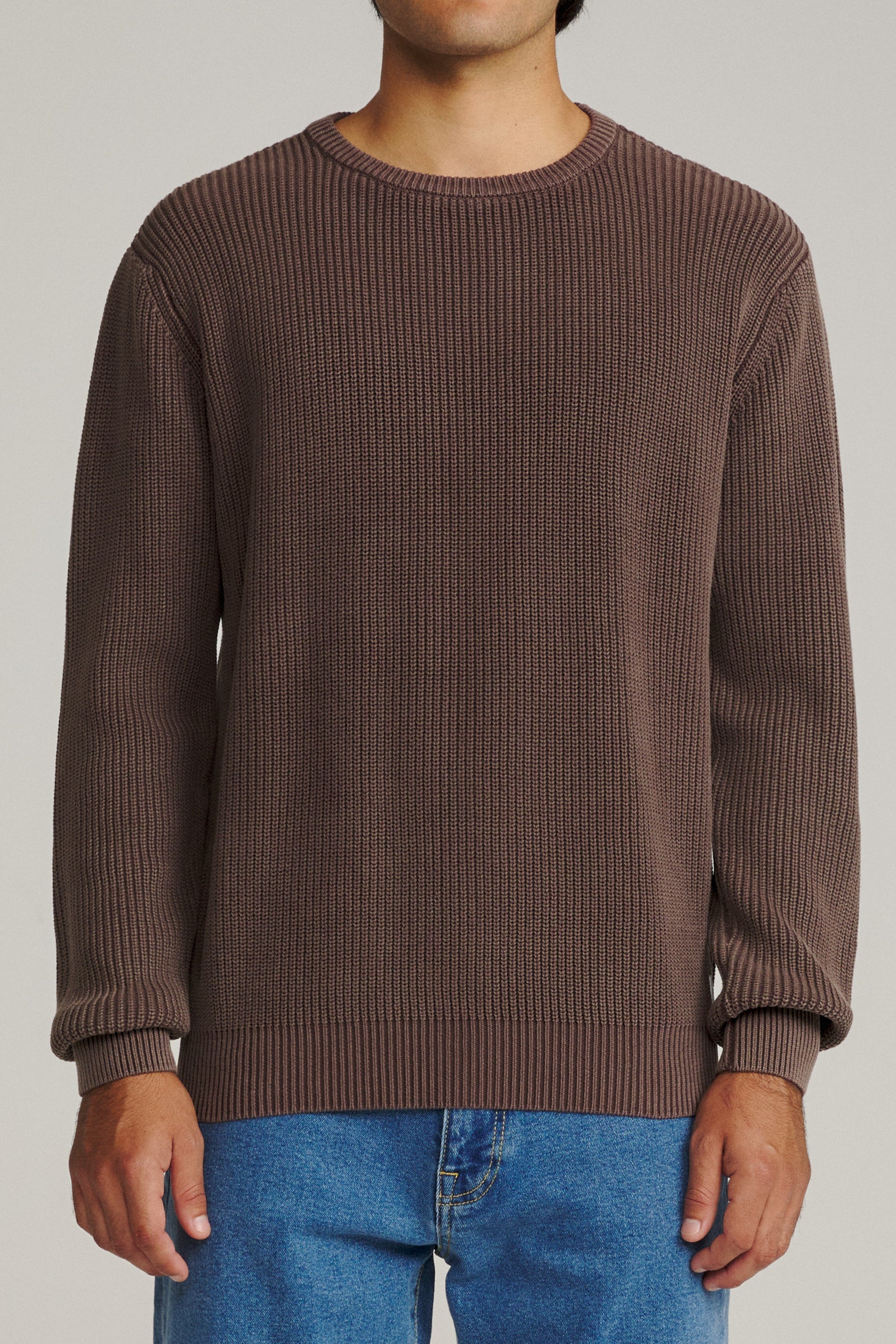 Katin Swell Sweater French Roast - on model front