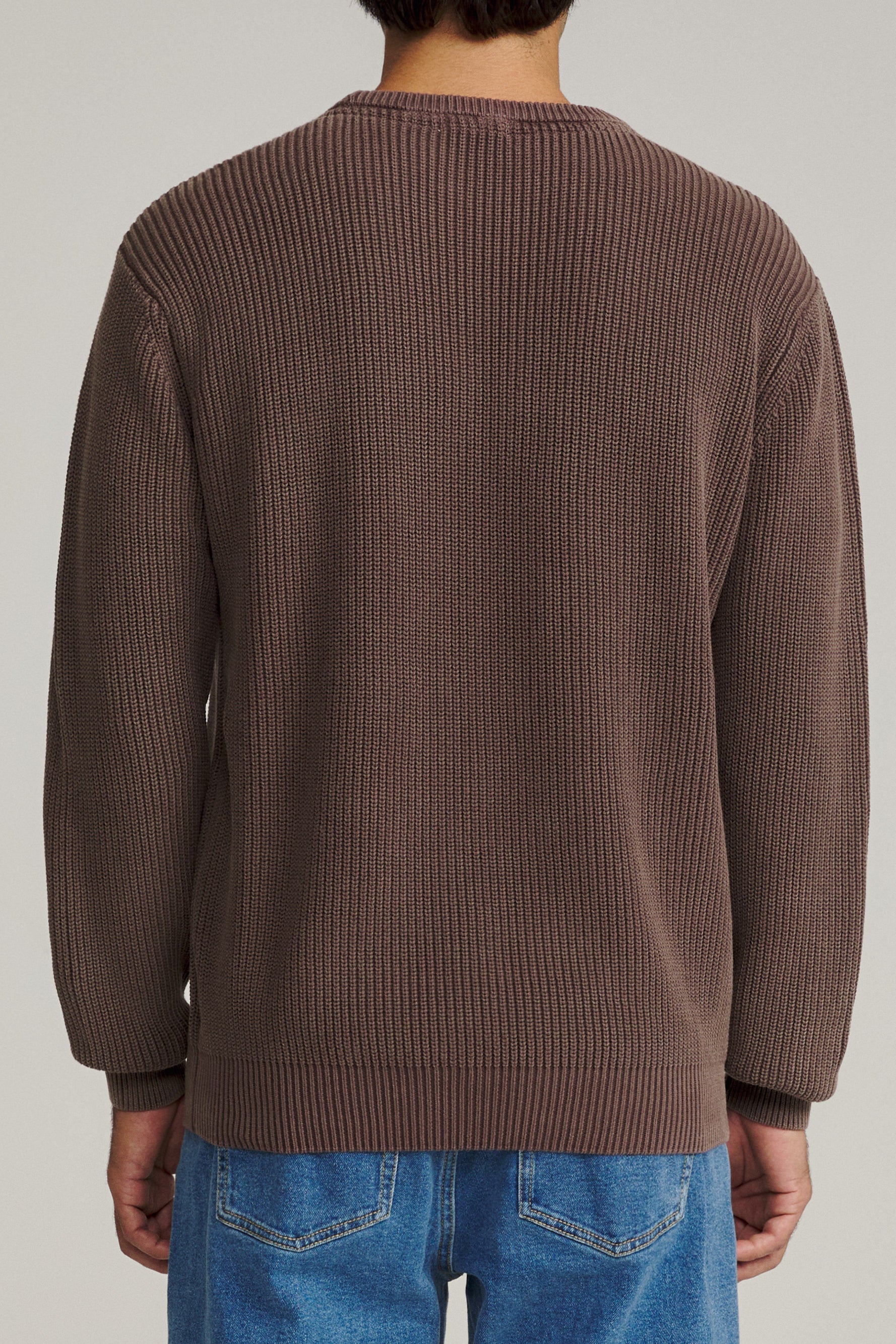 Katin Swell Sweater French Roast - on model back