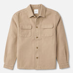 Katin Shiloh Flannel in Khaki, flat lay front
