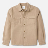 Katin Shiloh Flannel in Khaki, flat lay front