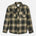 Katin Sierra Flannel in Dark Olive, flat lay front