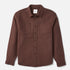 Katin Sierra Flannel in French Roast, flat lay front