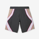Banner Surf Trunk - Black - flat lay back