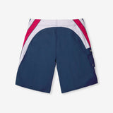 Track Surf Trunk - Navy - flat lay back