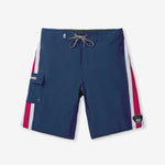 Track Surf Trunk - Navy - flat lay front