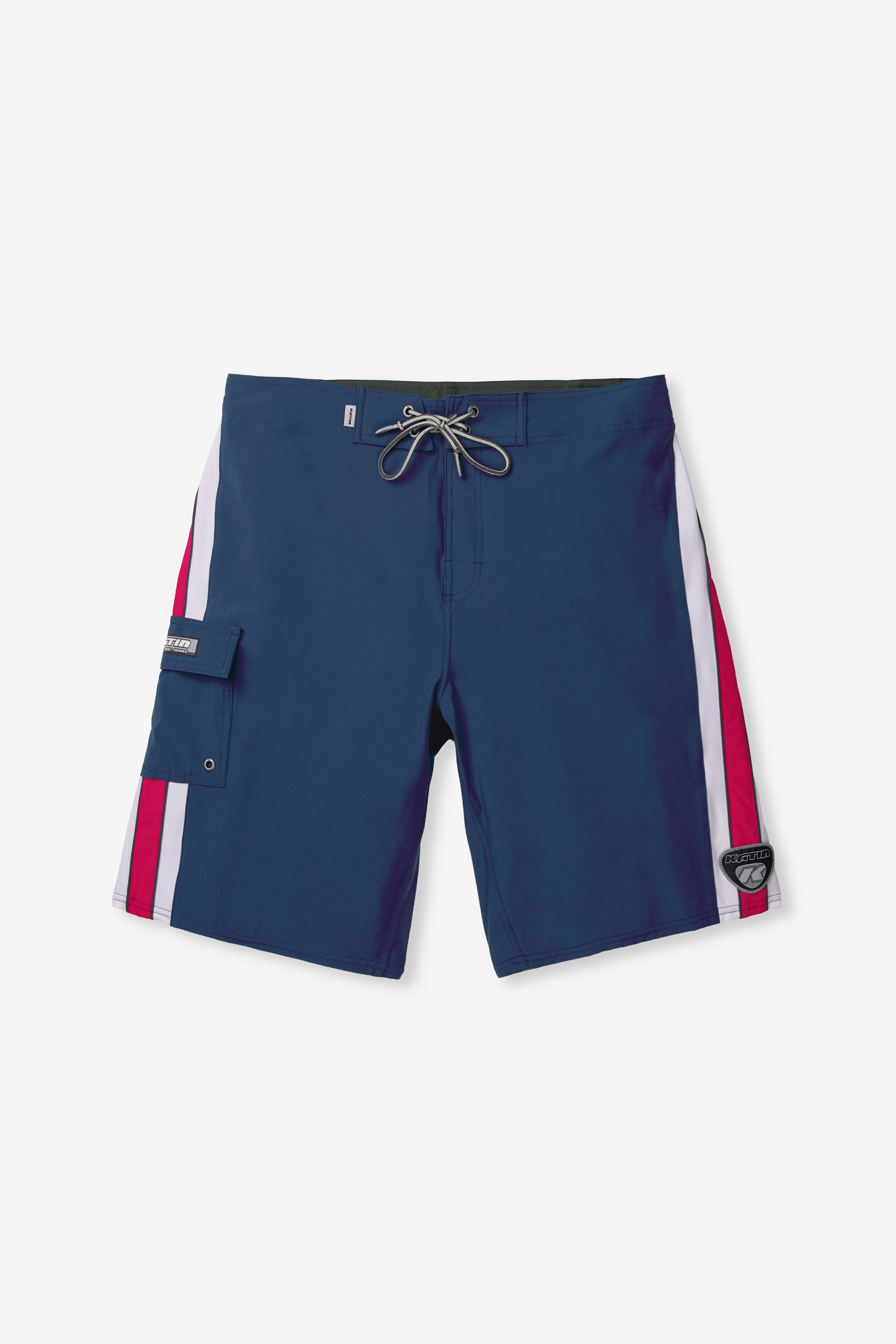 Track Surf Trunk - Navy - flat lay front