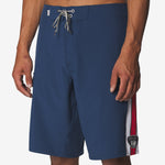 Track Surf Trunk - Navy - on model side