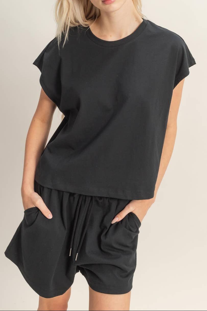 Kayla Elastic Waistband Shorts - MTT Collective