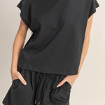 Kayla Elastic Waistband Shorts - MTT Collective