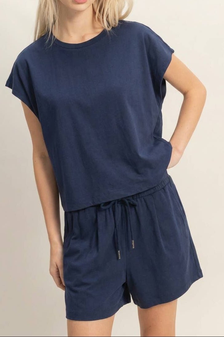 Kayla Elastic Waistband Shorts - MTT Collective