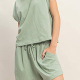 Kayla Elastic Waistband Shorts - MTT Collective