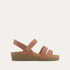 Naot Kayla sandal in Latte Brown Leather, side view