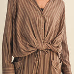Kaylani Twist Front Blouse - MTT Collective