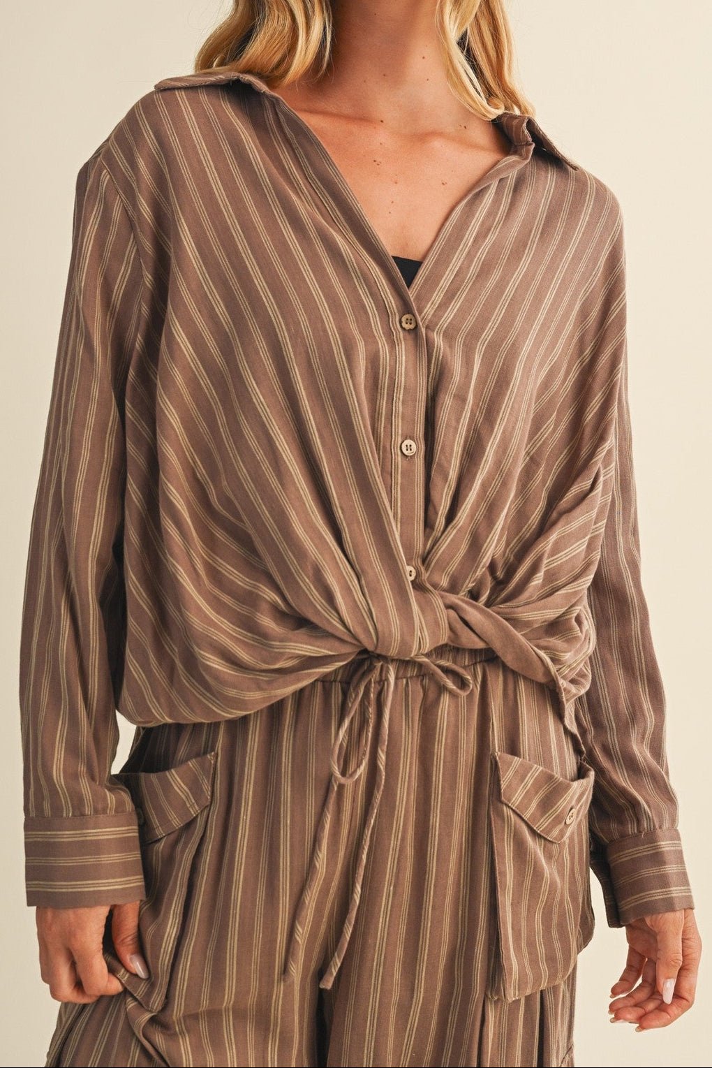 Kaylani Twist Front Blouse - MTT Collective