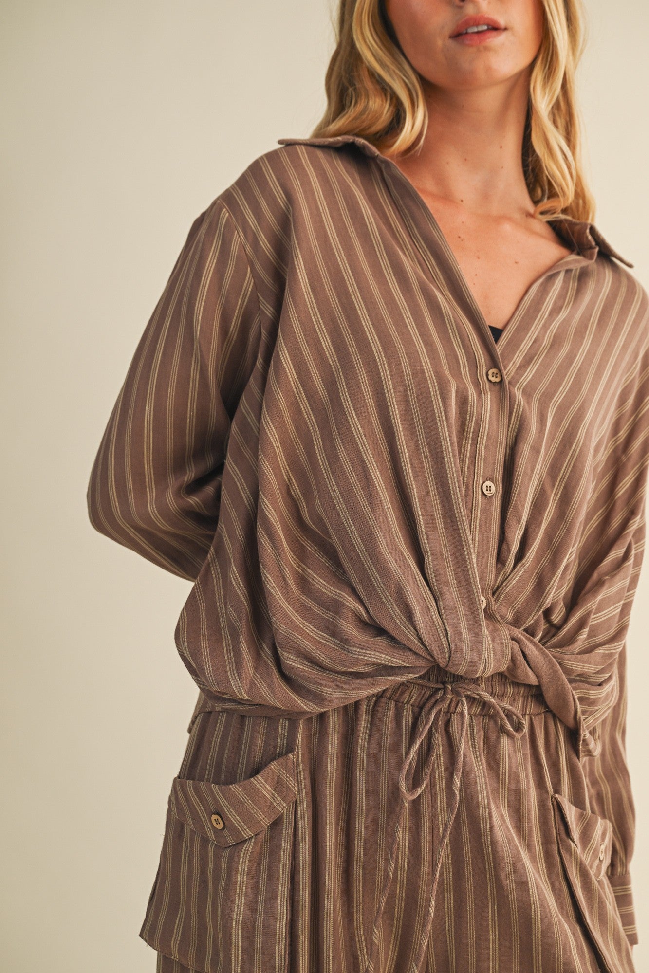 Kaylani Twist Front Blouse - MTT Collective