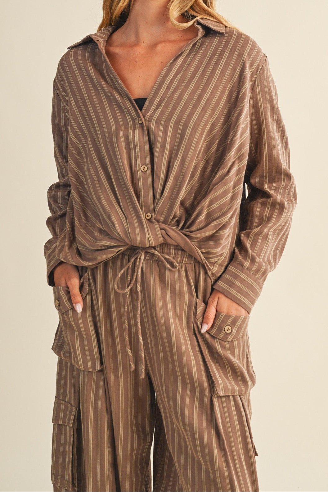 Kaylani Twist Front Blouse - MTT Collective